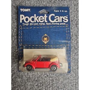 Tomica Tomy Pocket Cars Volks Wagen Convertible No.F20 S-1/60 1977 Made In Japan